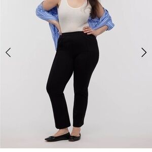 Madewell Ponte Kickflare Leggings Black Medium NWT